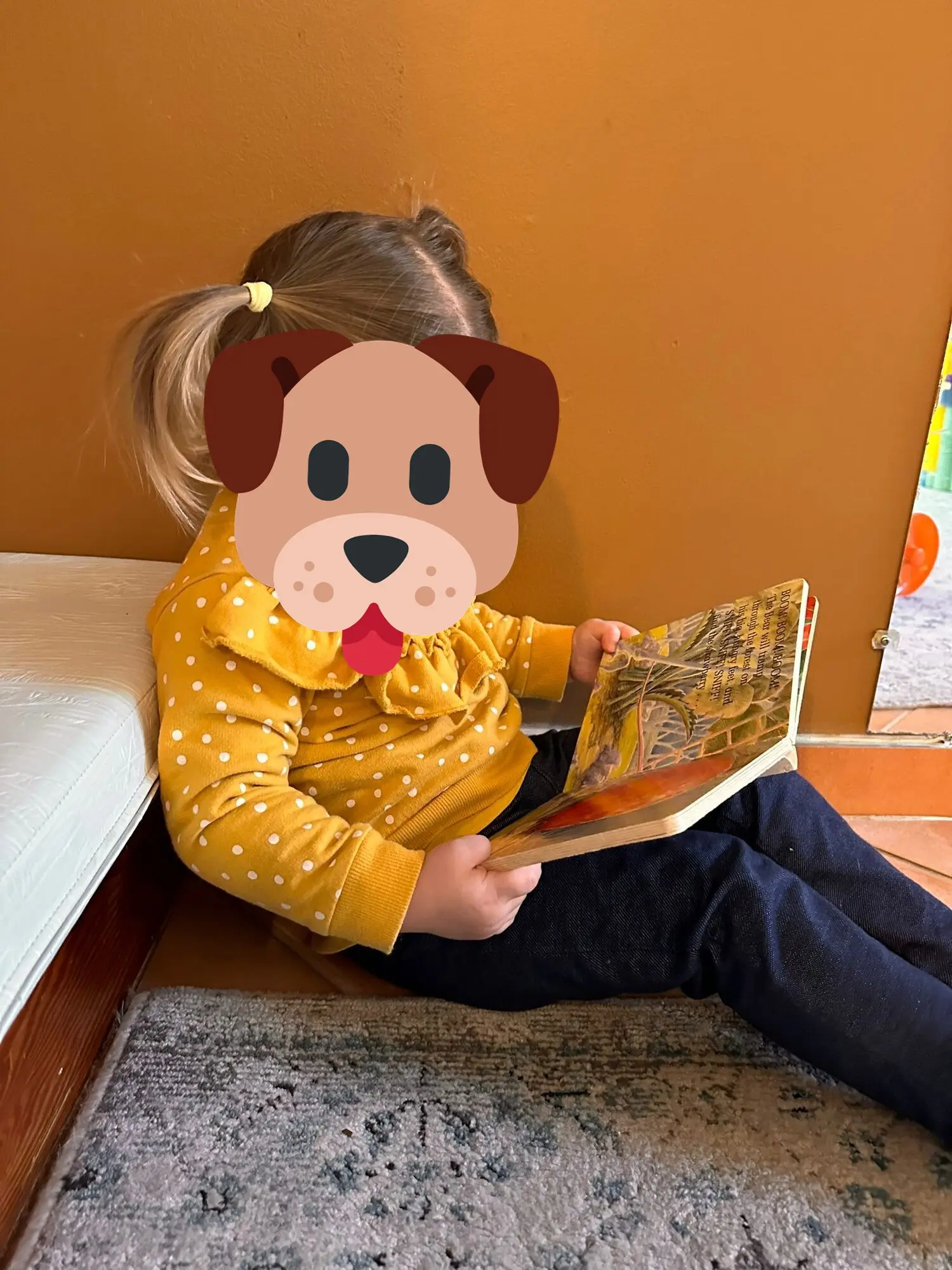 A quiet moment with a favourite book