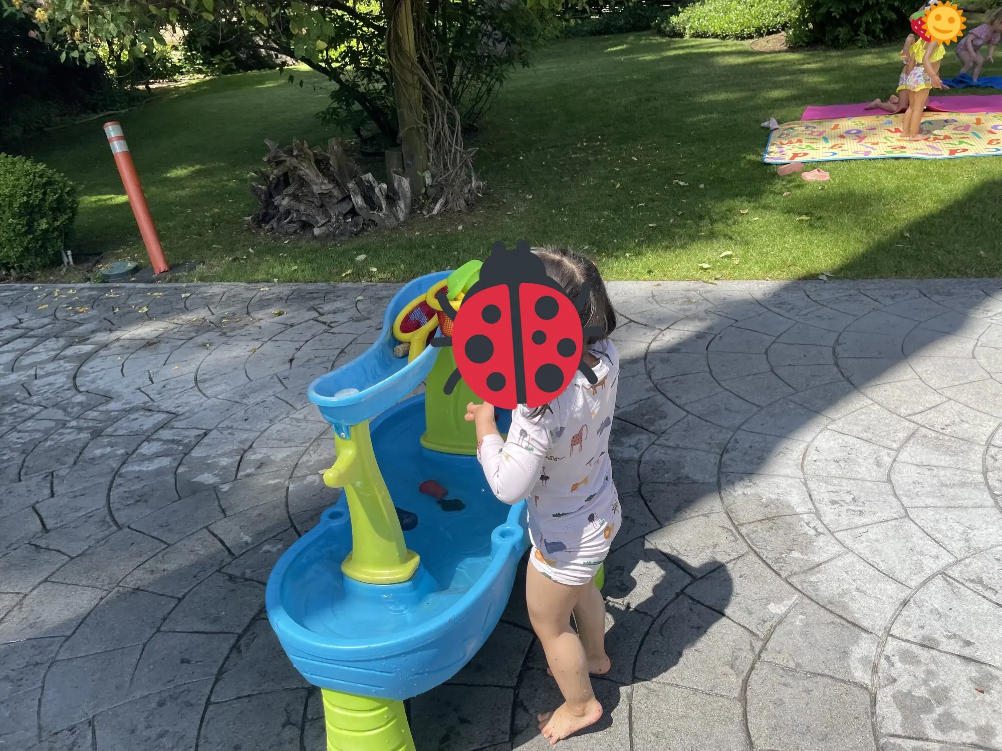 Water play on the patio